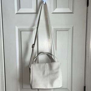Joy Susan Classic White Shoulder Bag